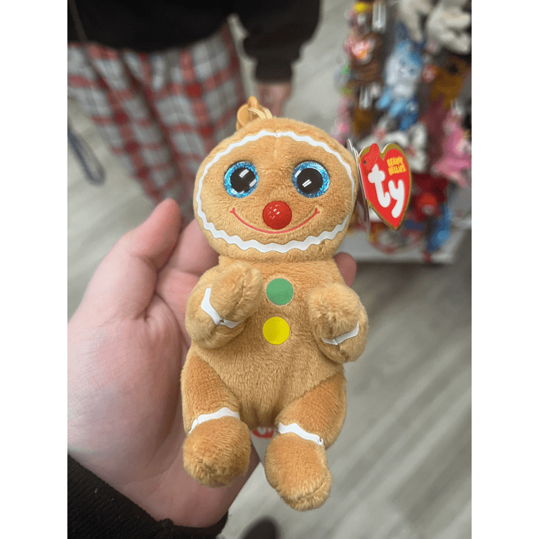 TY Beanie Baby (Beanie Bellies) - COOKIE the Gingerbread (Plastic