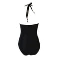 thumbnail image 6 of WAYUTE Womens One Piece Swimsuits Sheer Mesh Monokini Swimsuit High Cut Rash Guard with Tummy Control Swimwear, 6 of 6