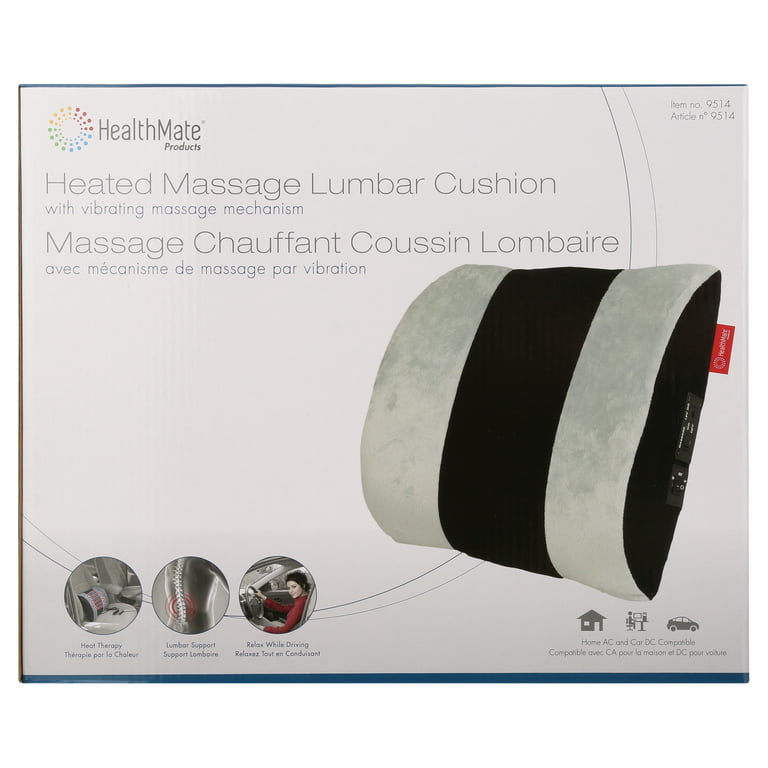 Healthmate IN9514 Heated Massage Lumbar Cushion