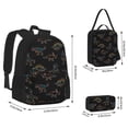 thumbnail image 2 of Balery Neon Dinosaur Mochila escolar 3 en 1 para niños: mochila resistente con lonchera térmica y estuche para lápices. Mochila escolar para niños y niñas., 2 of 7