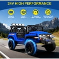 thumbnail image 4 of L10 APEX 24V 4WD Ride On Car for Big Kids, 2-Seater Electric Vehicle with Remote Control, Shock Absorption, 3 Speeds, Soft Start, Stylish LED Lights, Music & Bluetooth &FM, Ideal Gift for Kids, 4 of 8