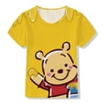 thumbnail image 2 of Disney oso leopardo Winnie The Pooh dibujos animados animación niñas niños edición suelta manga corta Top ropa al por mayor 120 zhangmengya  CONDUJO, 2 of 2