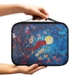 thumbnail image 2 of FKELYI Cardinal Bird Glassed Flower Print PU Leather Bible Cover for Prayer Zippered Bible Bags with Handle Large Capacity Bible Carrier Book Organzier Holder for Christian, 2 of 6