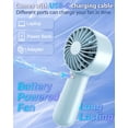 thumbnail image 4 of Ventilador portátil AUIIAH Turbo portátil de mano de 5 velocidades USB-C, 4 of 8