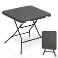 thumbnail image 1 of Costway Table Pliante Carrée de 31,5 Pouces pour l'Intérieur et l'Extérieur, Table en Plastique Pliable, 1 of 10
