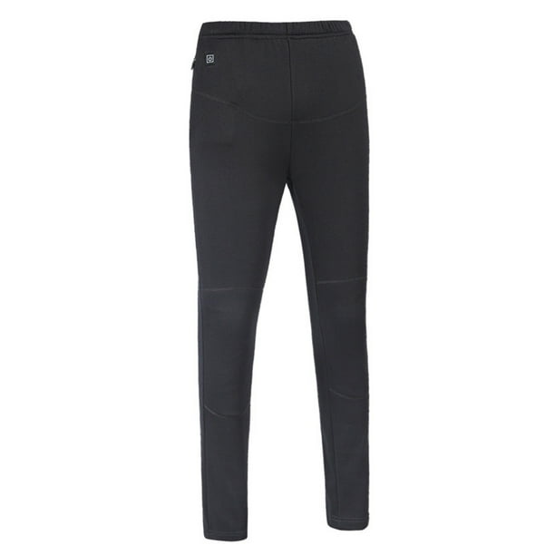 Gibobby pantalones termicos mujer Calzoncillos térmicos para mujer, pantalones largos ultrasuaves con bolsillo, pantalones ceñidos cálidos para invierno, mallas calefactoras USB (Negro, M)