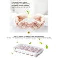 thumbnail image 5 of 18 Grids Transparent Egg Container With Lid Snap-On Egg Holder Tray Shockproof For Refrigerator Picnic Party Food Storage Box Egg Storage Crisper White, 5 of 7