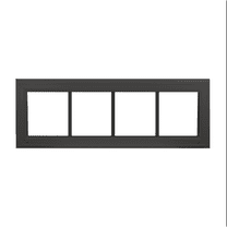 Double Pane Windows 42" x 16" Black Vinyl Window with Grids, Argon Filled, Low-E Glass, Florida Approved, (Black Front and White Back)