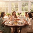 thumbnail image 2 of Silvanest16 Piece Bone China Dinnerware Set, Embossed Plates Bowls, Chip-Resistant, Lightweight, Elegant and Durable, Service for 4, White, 2 of 8