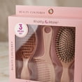 thumbnail image 2 of Beauty Couture Knotty No More 3-Piece Detangler Brush Set – Includes Detangling Brush, Vented Hair Brush, and Wide-Tooth Detangling Comb, 2 of 4