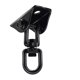 thumbnail image 3 of Juego de 6 ganchos para silla colgante de acero inoxidable negro con rotación de 360 grados y hebilla de fijación para sacos de arena., 3 of 7