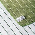 thumbnail image 5 of Microfiber Kitchen Towels. Stripe Designed. Super Soft and Absorbent Dish Towels. Pack of 8. 18 x 26 Inch. Green and White, 5 of 5