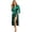 Green, variant on Silk Robes for Women Long Satin Bride Bridesmaid Wedding Party Robes Lightweight Sexy Sleepwear with Pockets