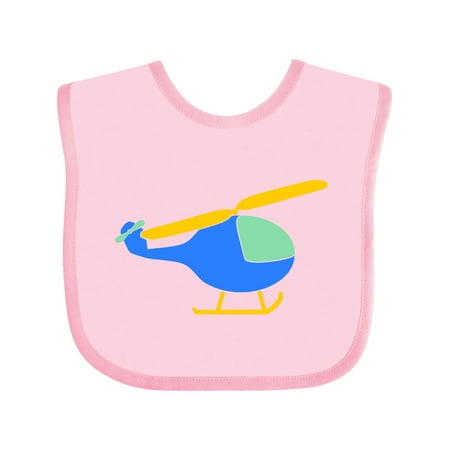 

Inktastic Cute Blue Helicopter Gift Baby Boy or Baby Girl Bib