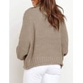 thumbnail image 5 of Pull à Col Roulé pour Femmes Manches Chauve-Souris Ample Surdimensionné Tricoté, 5 of 5