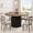Retro, variant on EastVita 47Inch Round Dining Table for 4-6 People Retro Dining Room Table with Sturdy Waveform Metal Pedestal Base Industrial Circle Kitchen Table for Dining Room Kitchen