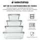 thumbnail image 3 of Set De 12 Recipientes De Vidrio Herméticos Contenedores Para Almacenamiento De Alimentos Con Tapas De Cierre Fácil y a Prueba De Fugas Toppers Microondas y Horno, 3 of 9