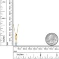 thumbnail image 6 of Gem Stone King 10K Yellow Gold Sky Blue Aquamarine and Lab Grown Diamond Pendant Necklace for Women | 0.53 Cttw | Gemstone March Birthstone | Oval 6X4MM | With 18 inch Chain, 6 of 6