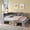 Gray, variant on Wood Full Size Daybed with Bookcase and Cabinet for Storage, L Shaped Corner Bed Frame with USB Ports, Saving Space, Wood Slats and No Box Spring Needed, White