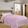 thumbnail image 3 of Sherpa Fleece Blanket Queen Size, Soft Warm Teddy Sherpa Blanket,Lightweight Plush Microfiber Fleece Shaggy Blanket for Sofa Couch Bed (90" x 90", Pink Lavender) Unique Bargains Manta, 3 of 8