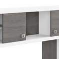 thumbnail image 6 of Echo 60W Credenza Desk with Hutch in Pure White/Modern Gray - Engineered Wood, 6 of 8