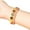 Pink, variant on Handcraft Sturdy Glass Bracelet with Night Light Effect Portable for Enhancing Styles and Confidence in Meetings