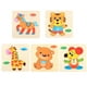 thumbnail image 3 of Rompecabezas de madera de múltiples formas, lindo juguete educativo de desarrollo para niños, 10 piezas, decoración del hogar, 3 of 8