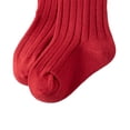 thumbnail image 5 of xiaxaixu Toddler Baby Medium Tube Socks, Solid Color Ribbed Knit Knee High Socks Seamless Uniform Stockings, 5 of 5