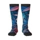 thumbnail image 1 of Fotbe Red And Blue Leaves Calcetas Divertidas Estampadas para Hombre y Mujer, Calcetas de Algodón hasta la Rodilla para Caminar, Correr, Enfermería y Embarazo, 1 of 6