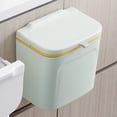 thumbnail image 3 of Kitchen Waste Compost Bin Multifunction with Lid Wall Mount for Cabinet Door 7L Yellow pole, 3 of 7