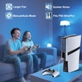thumbnail image 2 of Cooling Fan for PS5 Slim/Pro Console, Silent PS5 Accessories Cooling System with RGB & Adjustable Speed, Efficient Plug-in PS5 Fan, Not for PS5 Original Consoles, 2 of 6