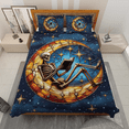 thumbnail image 3 of Lotusprinthandmade Skeleton Book Lovers Quilt Bedding Set, Fold Hem, 70x80, 3 of 3