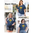thumbnail image 7 of XCHQRTI Womens Plus Size Graphic Tees Faith T-Shirts Christian Tshirt Casual Short Sleeve Tops, 7 of 7