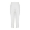 thumbnail image 3 of yillto Womens Plus Size Cotton Linen Pants Wide Leg Elastic Waist Baggy Trousers Pant with Pockets, 3 of 7