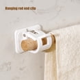 thumbnail image 4 of Wosthever 2 unids/set soportes de gancho de poste de pared para una organización de accesorios conveniente soporte de barra autoadhesivo blanco Type3 NO3, 4 of 6