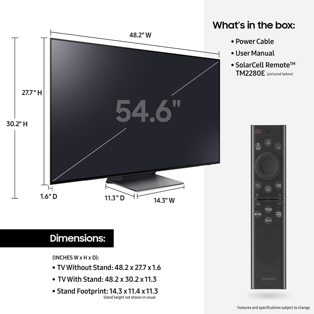 TV OLED 4K 55 (138 cm) QE55S95B SAMSUNG à Prix Carrefour