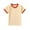 Beige, variant on Charella T-Shirt for Girls Boys Short Sleeve Crew Neck Soft Cotton Tee Casual Loose Fit Color Block Tops (3 Years, Beige)