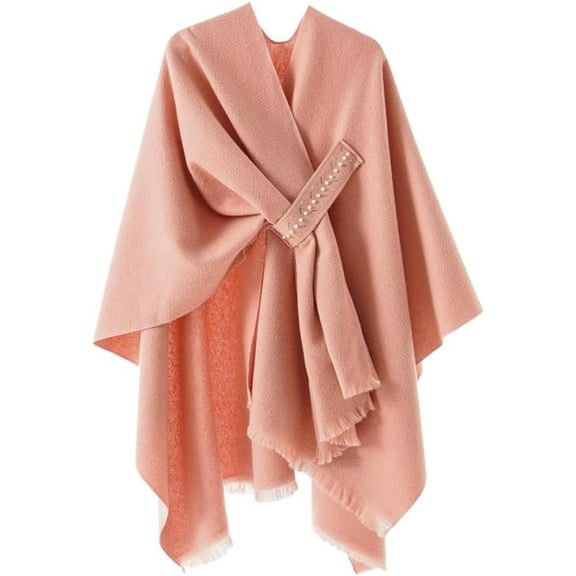 YooGuoGuo Womens Pashmina Shawls and Wraps Cross Front Shawl Wraps for Women Knitted Poncho Soft Cape Warm Cardigan for Travel