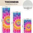 thumbnail image 4 of Rainbow Tie Dye Floral Pattern Kitchen Rugs Sets Of 3,Kitchen Runner Rugs Non Skid Washable,Decorative Kitchen Floor Mats for Kitchen,Sink,Laundry,17"x30"+ 17"x47" + 17"x59", 4 of 6