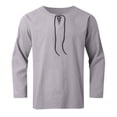 thumbnail image 4 of VJATTWR Mens Shirts Long Sleeve T Shirt Fashion Casual Slim V Neck Shirts Xxl, 4 of 5