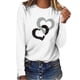 thumbnail image 2 of Blusa de manga larga con cuello redondo suelta informal estampada para mujer Fridja  hj1517, 2 of 5