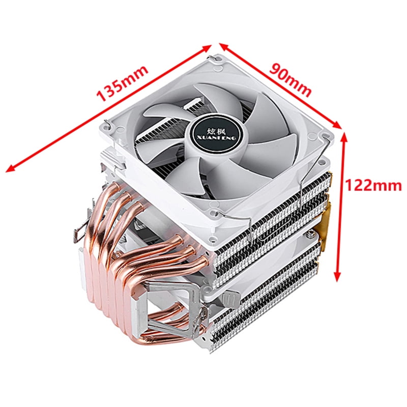 PC Heat dissipation Dual Tower 6 Heat Pipe Cooler CPU Cooler Fan Installing LGA2011 x79 x99 E5 2066 115x 1200 1700 i3 i5 i7 AMD