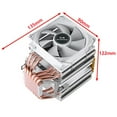 thumbnail image 4 of PC Heat dissipation Dual Tower 6 Heat Pipe Cooler CPU Cooler Fan Installing LGA2011 x79 x99 E5 2066 115x 1200 1700 i3 i5 i7 AMD, 4 of 6