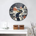 thumbnail image 4 of Houses Snowman Cars Wall Clock 10 Inch Silent Non Ticking Battery Operated Easy to Read for Kitchen Living Room, 4 of 8