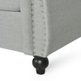 thumbnail image 4 of Chesterfield Style 3 Seater Sofa with Button Tufted Upholstery and Nailhead Accents for Small Living Rooms and Apartments, 4 of 9
