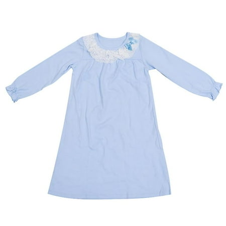 

1pc Cotton Comfortable Nightgown Long Sleeve Leisure Nightdress For Children