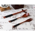 thumbnail image 2 of Tableware Japanese Wooden Chopsticks Spoon Fork 3-Piece Set for - Elegant Natural Kitchen Tableware, 2 of 5