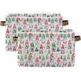 thumbnail image 2 of GZHJMY Storage Basket Christmas Gnomes Foldable Canvas Laundry Baskets Bin Waterproof Inner Layer with Sturdy Handles for Toy Nursery Blanket Clothes 2 Pack, 2 of 7