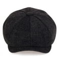 thumbnail image 2 of SikaFu Fashion Hat Autumn Winter Hats Men Beret Herringbone Cap Warm Newsboy Beret Caps Tweed British Style Octagonal Hats Send Friends, 2 of 6
