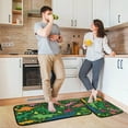 thumbnail image 6 of Dinosaurs Leaves Anti Fatigue Mats for Kitchen Floor, Set of 2 Non Skid Washable Waterproof Anti Kitchen Floor Mats for Kitchen Office Laundry Room Bathroom (19"x27"+19"x47"), 6 of 7